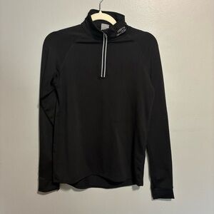 Brooks Black Quarter-Zip Pullover Women’s size Medium Activewear Running Workout